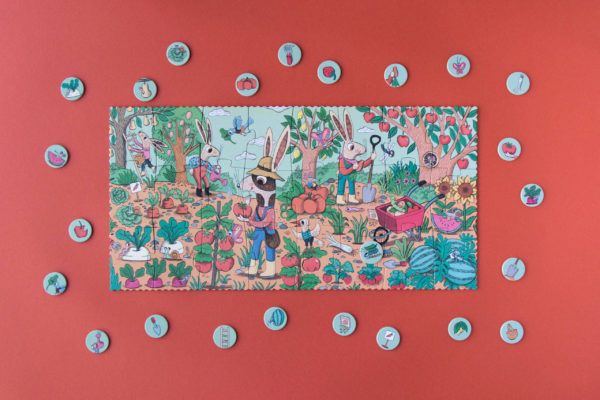 Puzzle : rabbit's garden (24 pces) – Image 2