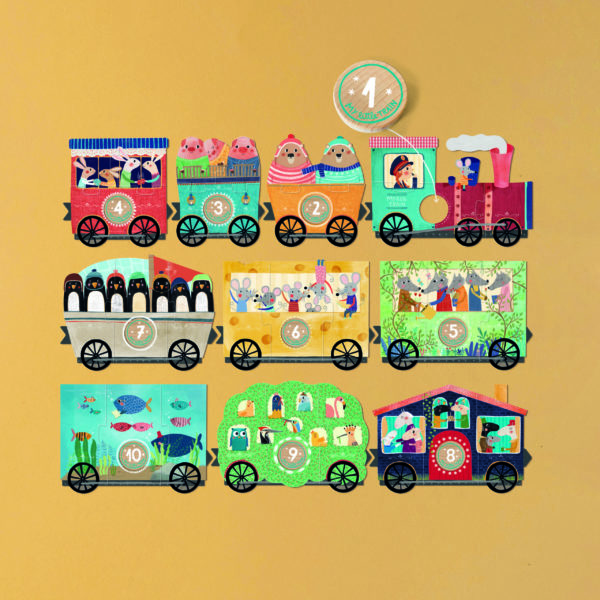 Puzzle : my little train (10x3 pces) – Image 2