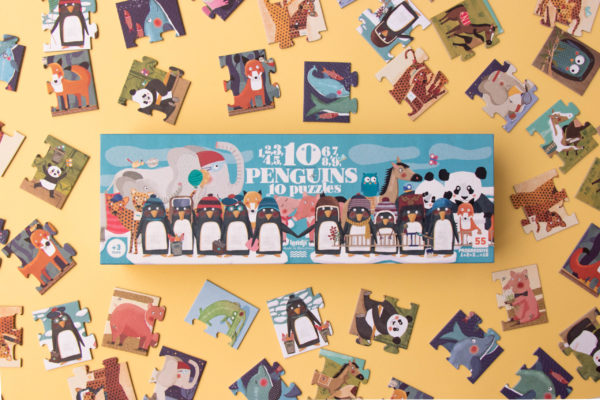Puzzle : 10 penguins (1 à 10 pces) – Image 2