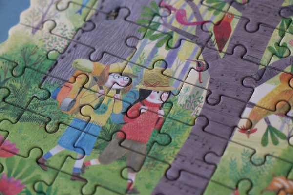 Pocket Puzzle : Night and day in the forest (100 pces - réversible) – Image 5