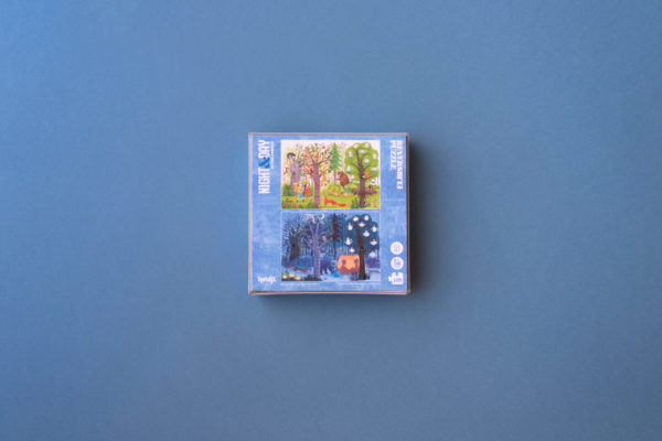 Pocket Puzzle : Night and day in the forest (100 pces - réversible) – Image 11