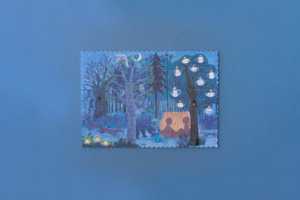 Pocket Puzzle : Night and day in the forest (100 pces - réversible) – Image 3